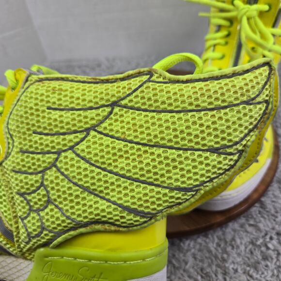 Adidas JS Jeremy Scott Mesh Wings 2.0 Neon Green High Top Sneaker Mens 11 M20654 - Picture 16 of 16